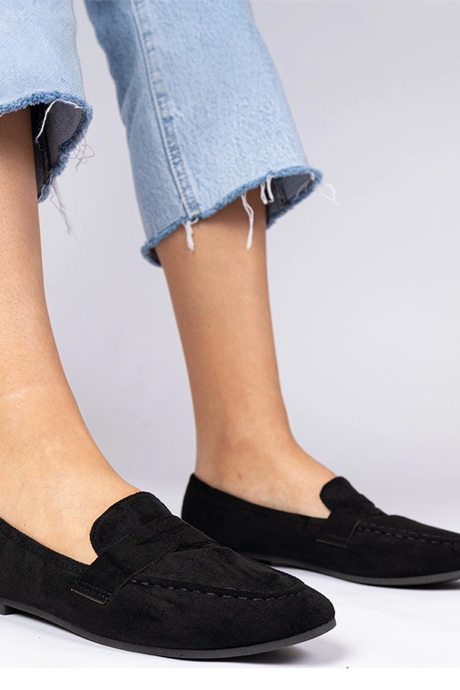 Czarne eleganckie mokasyny z Palmarina