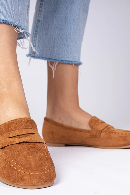 Brązowe eleganckie mokasyny Palmarina