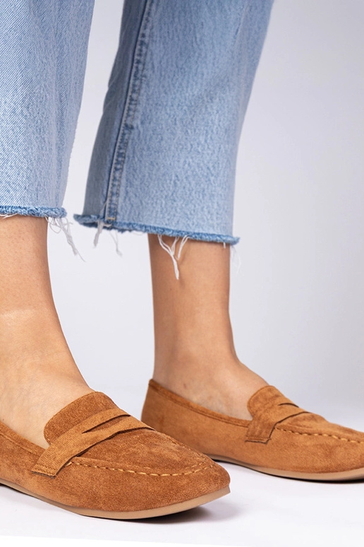 Brązowe eleganckie mokasyny Palmarina