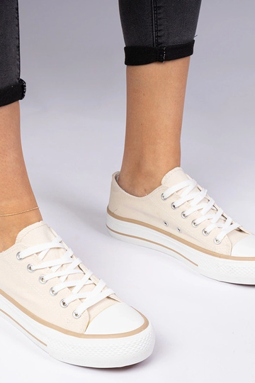 Beżowe klasyczne damskie...