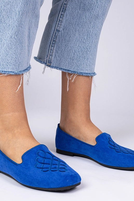 Niebieskie damskie balerinki...