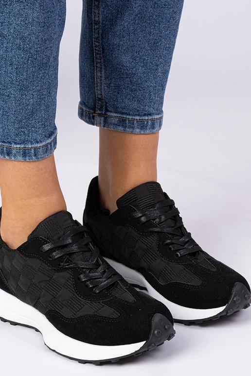 Czarne sneakersy sportowe damskie Samara Czarne sneakersy sportowe damskie Samara