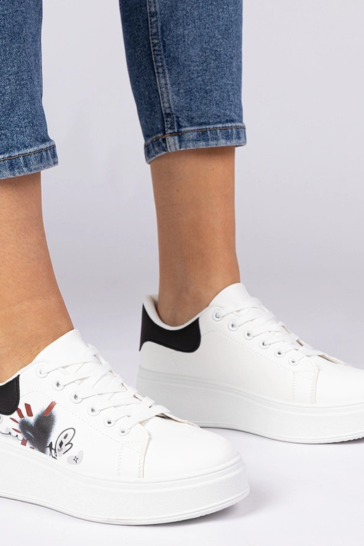 Biało-czarne sneakersy trampki... Biało-czarne sneakersy trampki...