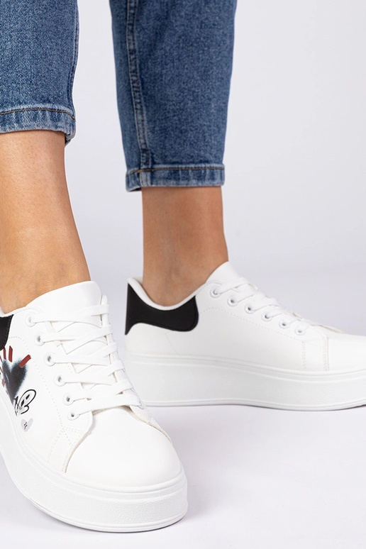 Biało-czarne sneakersy trampki... Biało-czarne sneakersy trampki...