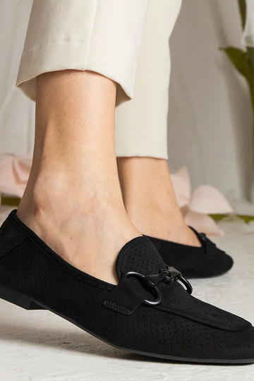 Czarne damskie mokasyny... 2