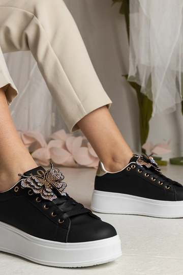 Czarne sneakersy z...