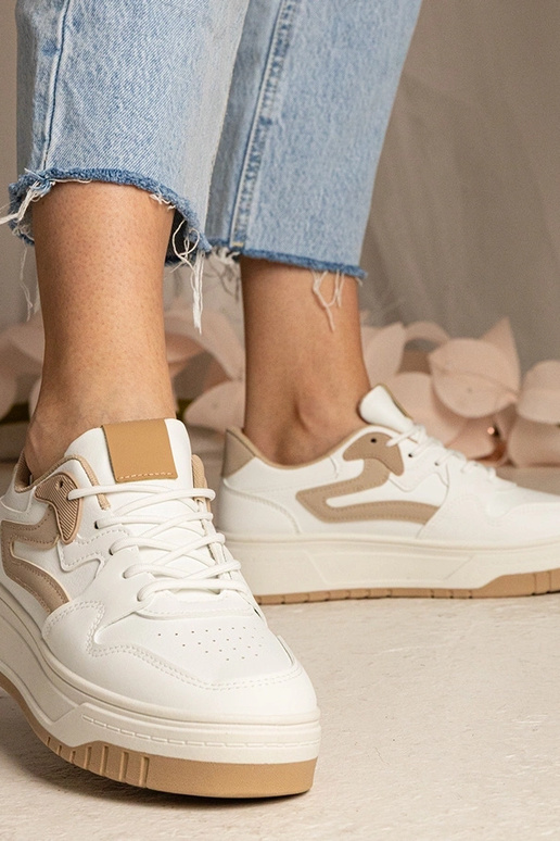 Białe sneakersy trampki damskie... Białe sneakersy trampki damskie...