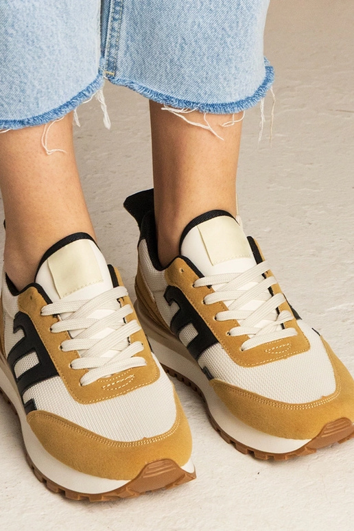 Brązowe sneakersy damskie sportowe... Brązowe sneakersy damskie sportowe...