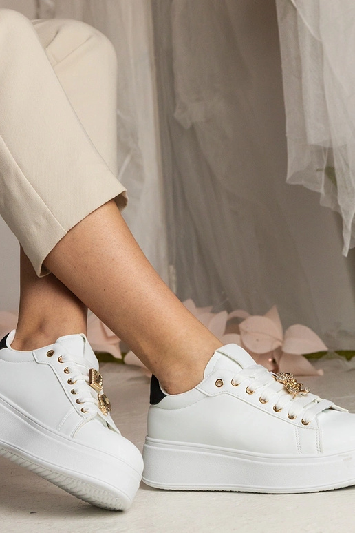 Biało-czarne sneakersy damskie... Biało-czarne sneakersy damskie...