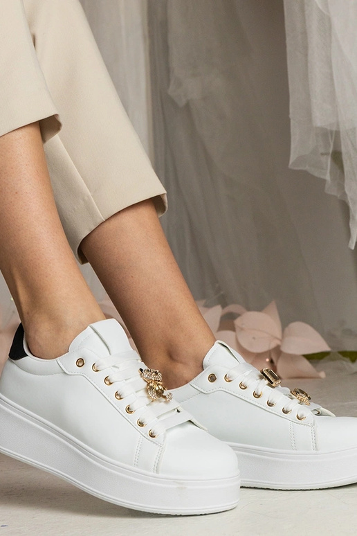 Biało-czarne sneakersy damskie... Biało-czarne sneakersy damskie...