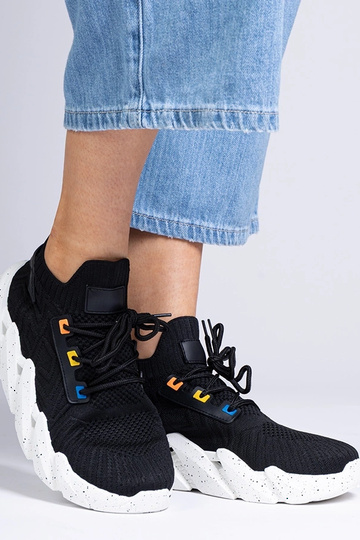 Czarne sportowe sneakersy... 2