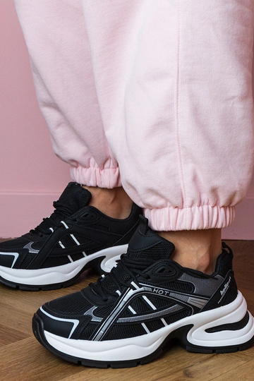 Czarne sneakersy sportowe... 2