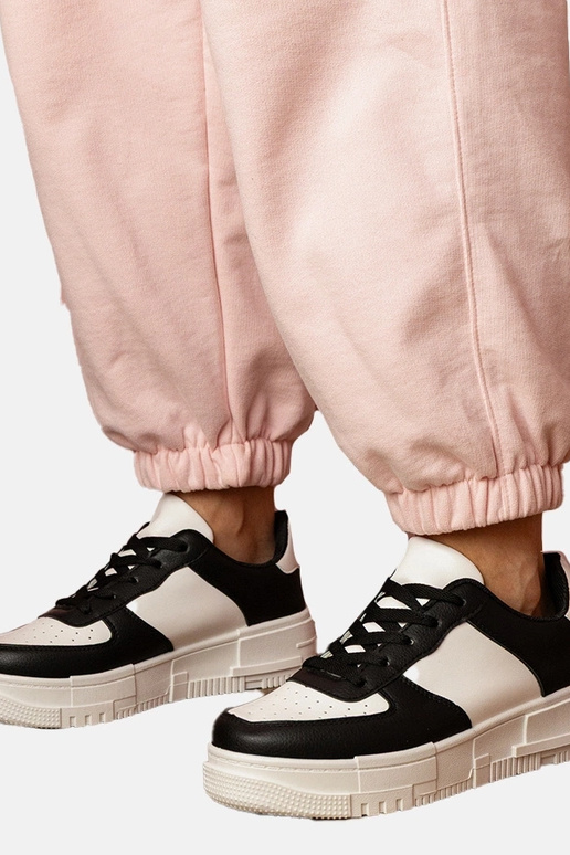 Czarne sneakersy sportowe na...