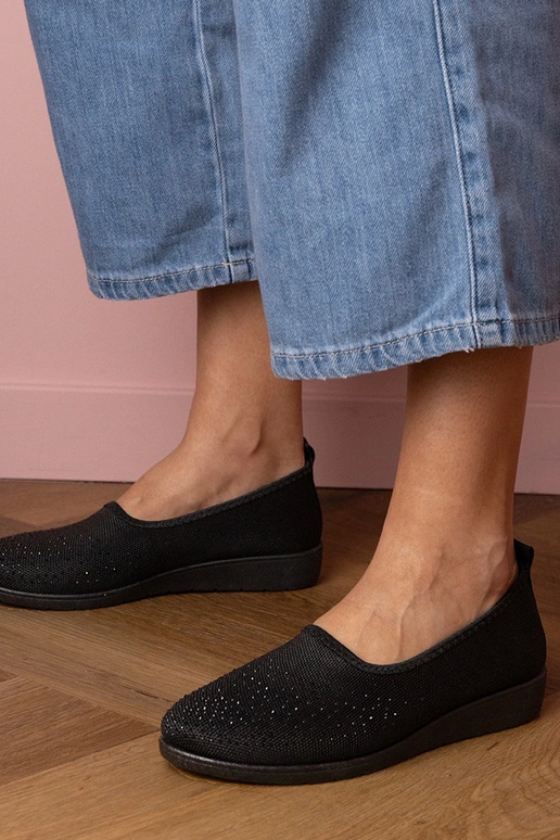 Czarne damskie tenisówki z cyrkoniami... Czarne damskie tenisówki z cyrkoniami...