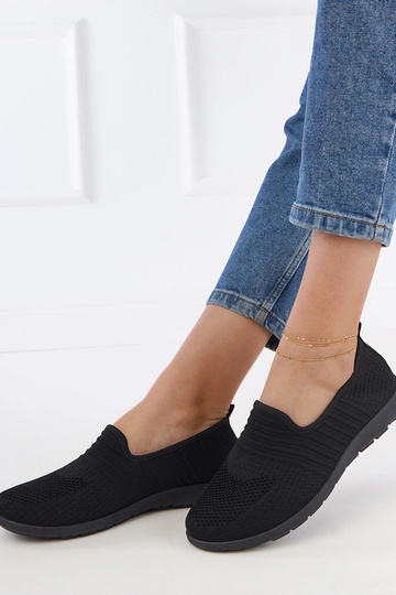 Czarne damskie tenisówki Saris 2