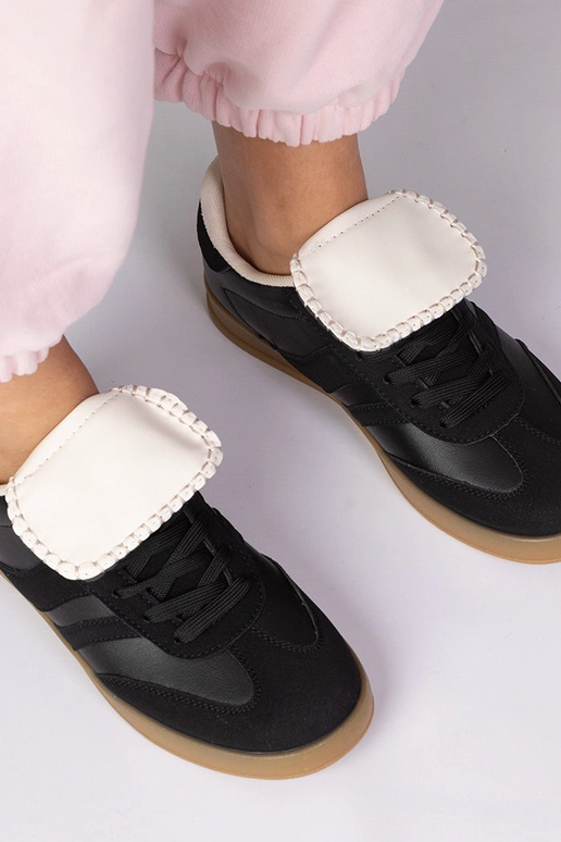 Czarne sneakersy trampki damskie...