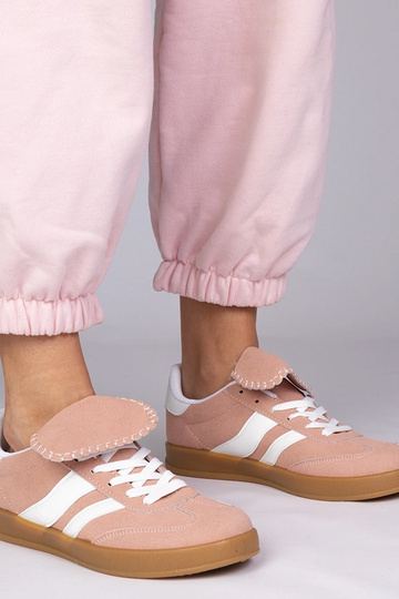 Różowe sneakersy trampki damskie sportowe Lukka