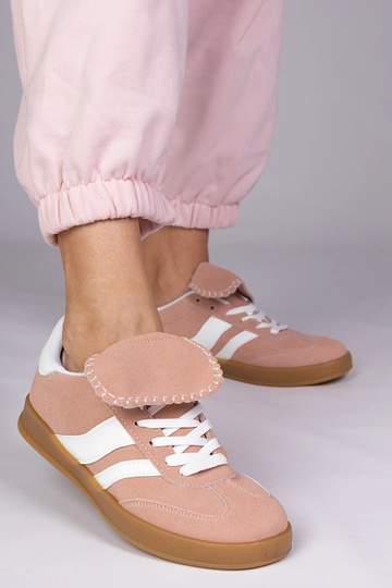 Różowe sneakersy trampki... 2