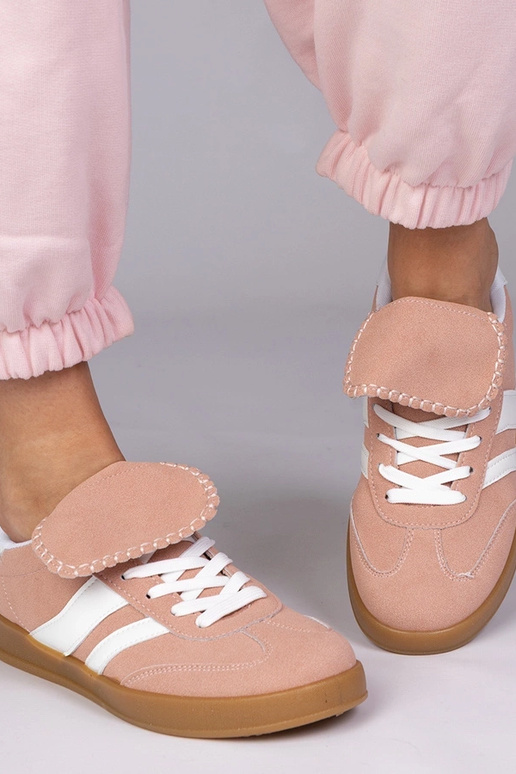 Różowe sneakersy trampki damskie...