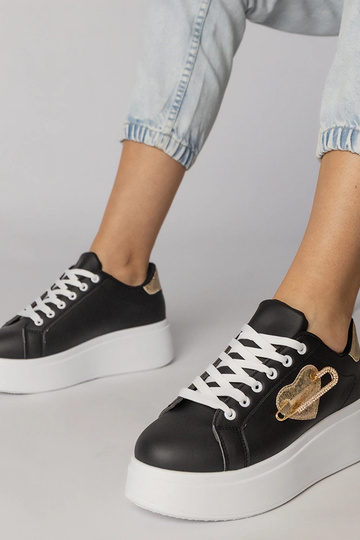 Czarne sneakersy z...