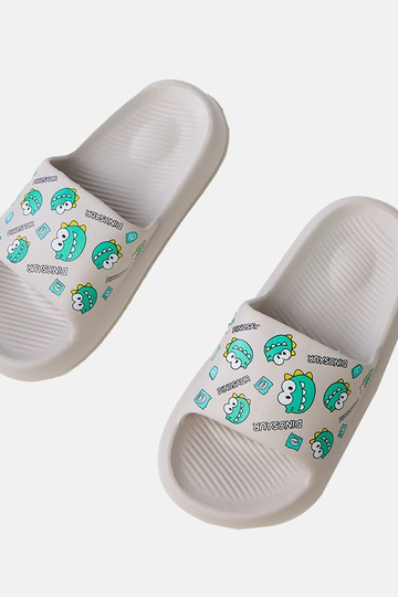 Szare klapki dziecięce z...