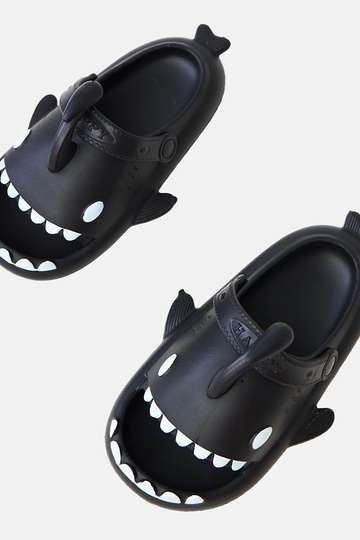 Czarne klapki dziecięce z... 2