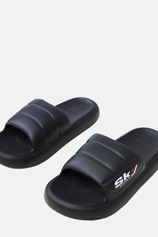 Czarne klapki męskie gumowe Torwald Czarne klapki męskie gumowe Torwald