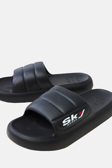 Czarne klapki męskie gumowe... 2