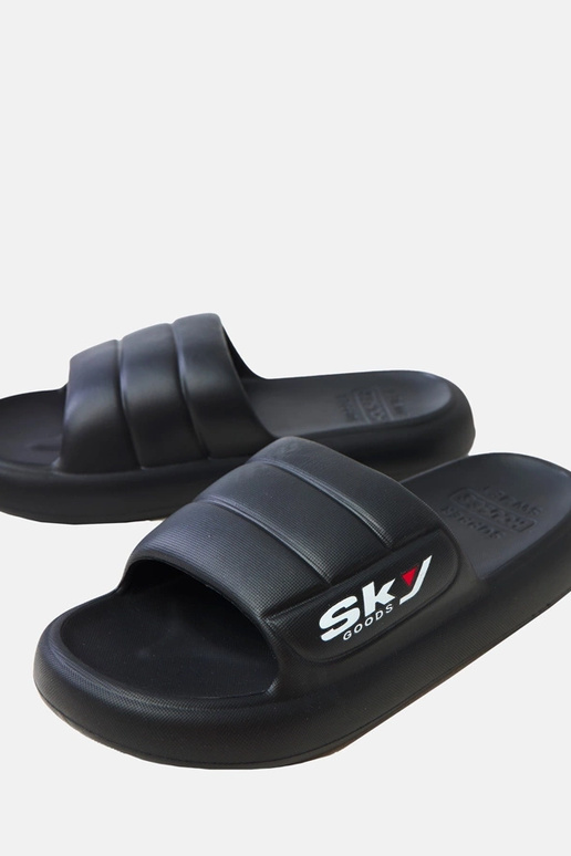 Czarne klapki męskie gumowe Torwald Czarne klapki męskie gumowe Torwald
