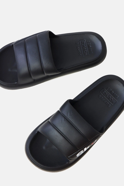 Czarne klapki męskie gumowe Torwald Czarne klapki męskie gumowe Torwald