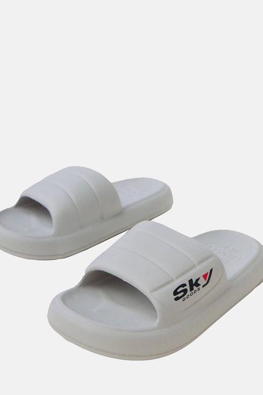 Szare klapki męskie gumowe Torwald