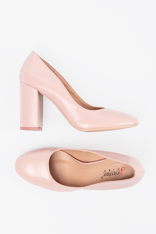 pink Lacquered high heels