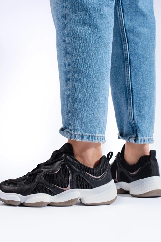 black Sneakers model shoes Shelovet