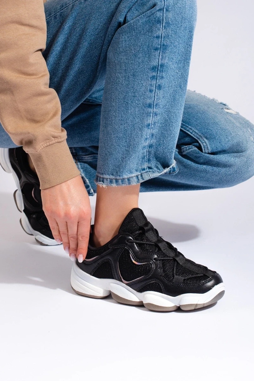 black Sneakers model shoes Shelovet