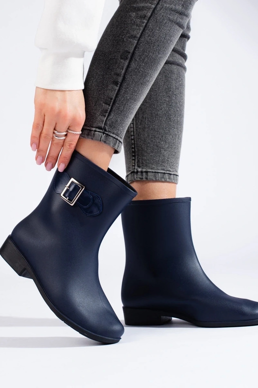 dark blue rubber boots Shelovet