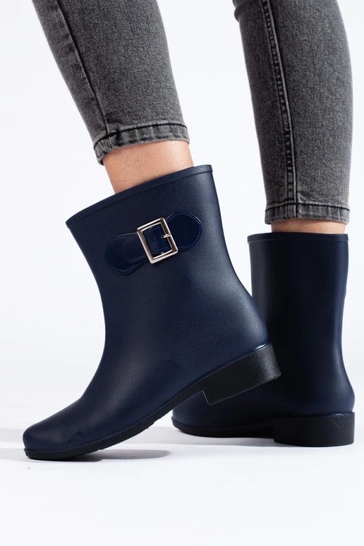 dark blue rubber boots Shelovet