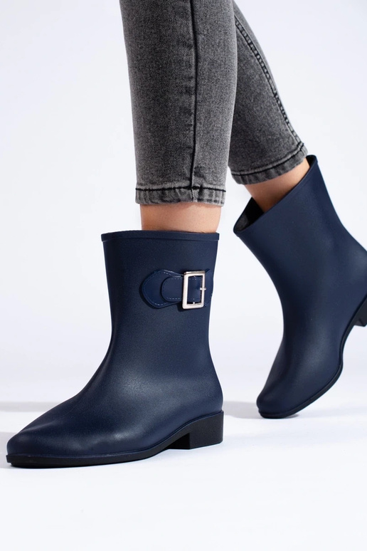 dark blue rubber boots Shelovet