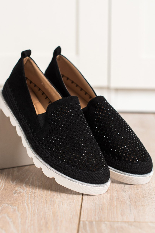 with elements of openwork Slip on shoes