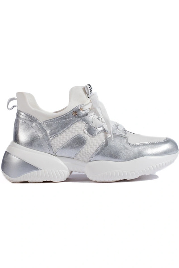 silver color Sneakers model...