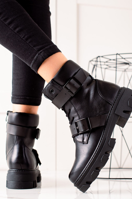 INomens boots Inith black buckles INomens boots Inith black buckles