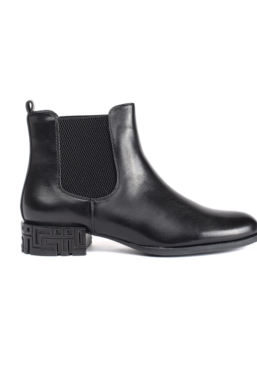 black Chelsea boots Inith a...