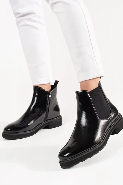 The classic model black boots SERGIO...