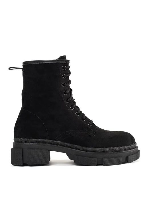 suede black boots