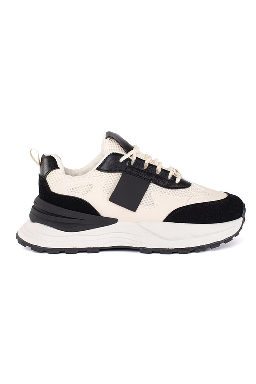 Black and beige women's trainers Black and beige women's trainers