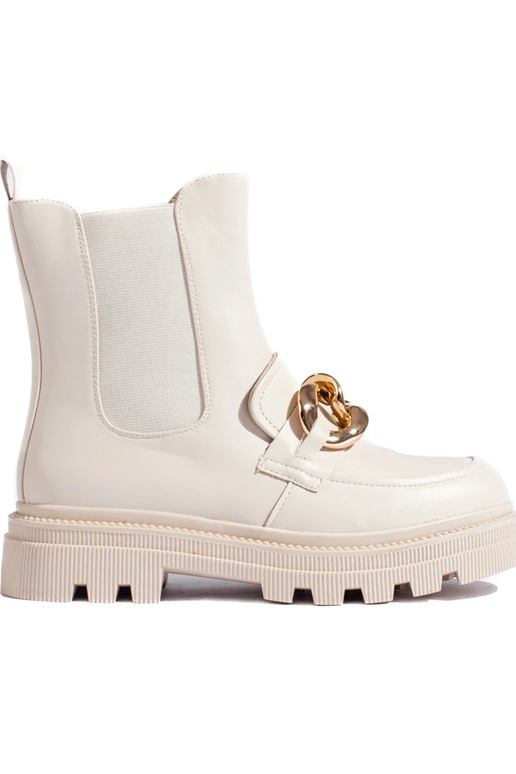 INomens boots Inith platform beige