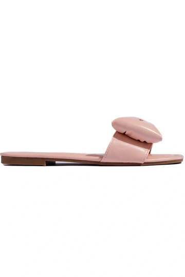 pink slippers   with bow...
