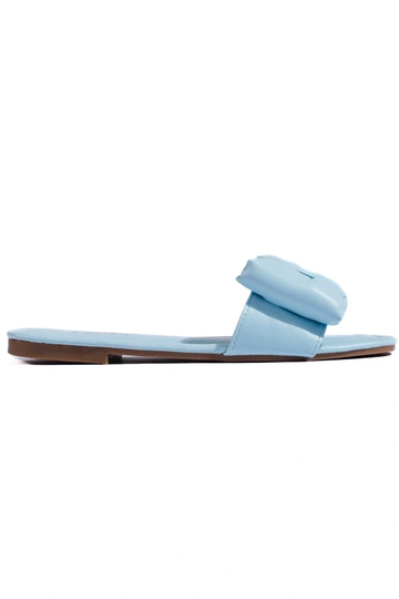 light blue slippers   with...
