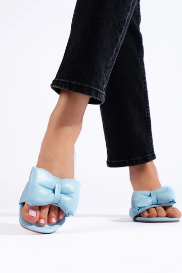 light blue slippers   with... 2