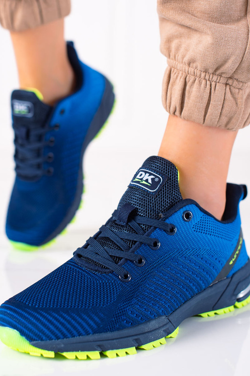 blue sneakers  DK blue sneakers  DK