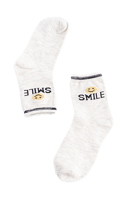 Socks Shelovet light gray Smile Socks Shelovet light gray Smile
